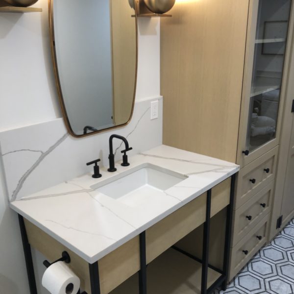 corian quartz bathroom vanity