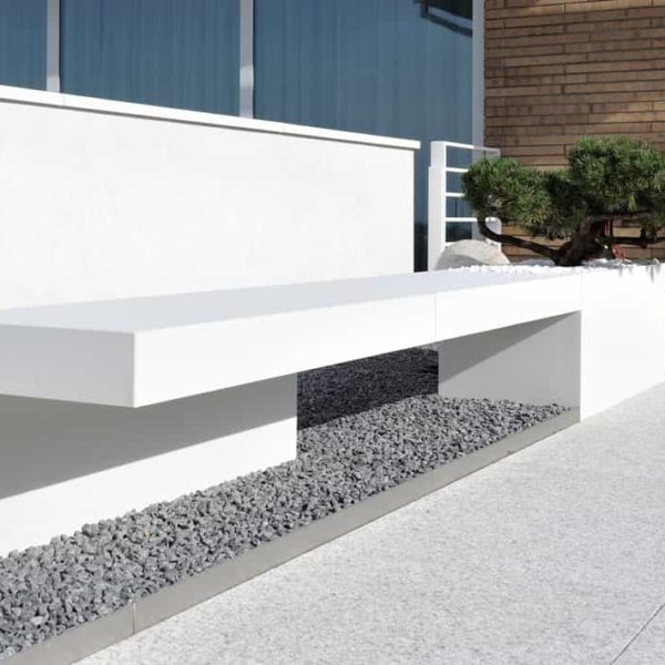 lapitec sintered stone - outdoor bench