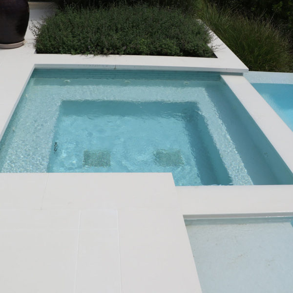 lapitec decks and patios with hot tub