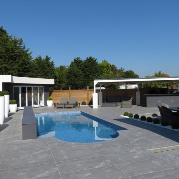 lapitec decks and patios with pool