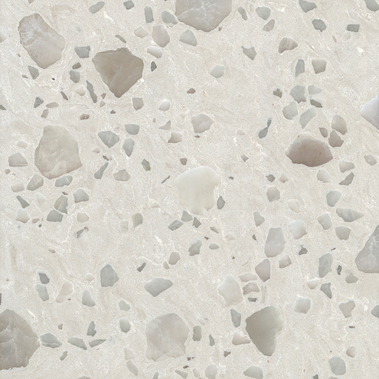 Alabaster Terrazzo quartz by Corian Quartz